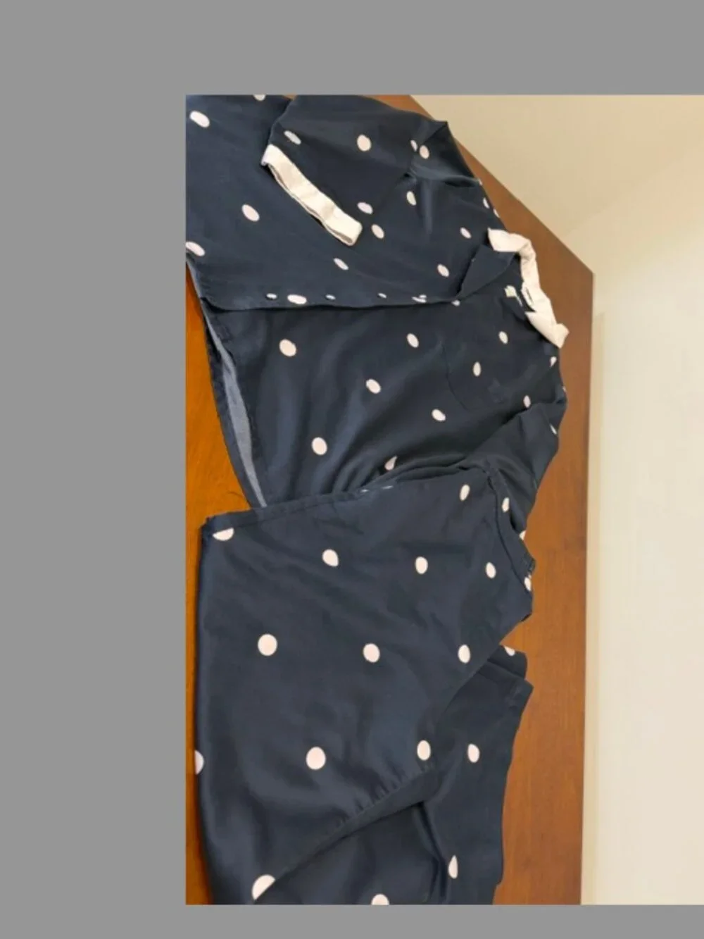 Kate Spade New York Blue White Polka Dot Pajama Set Size XL.